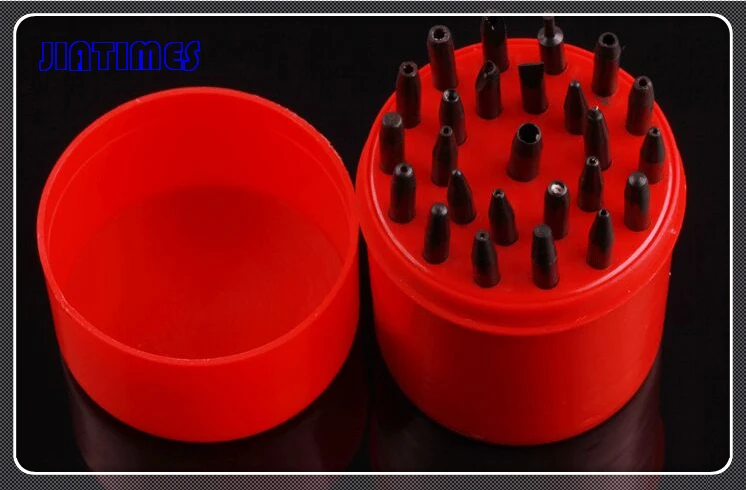 

Hot 1 Set Staking Tool Punches x 25 Assorted Size Holes Watch Repairs Tools Repair Kit New