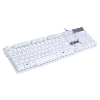

USB Wired Illuminated Colorful LED Backlight Multimedia PC Gaming Keyboard Mini Silent Gamer Keyboard 20A Drop Shipping