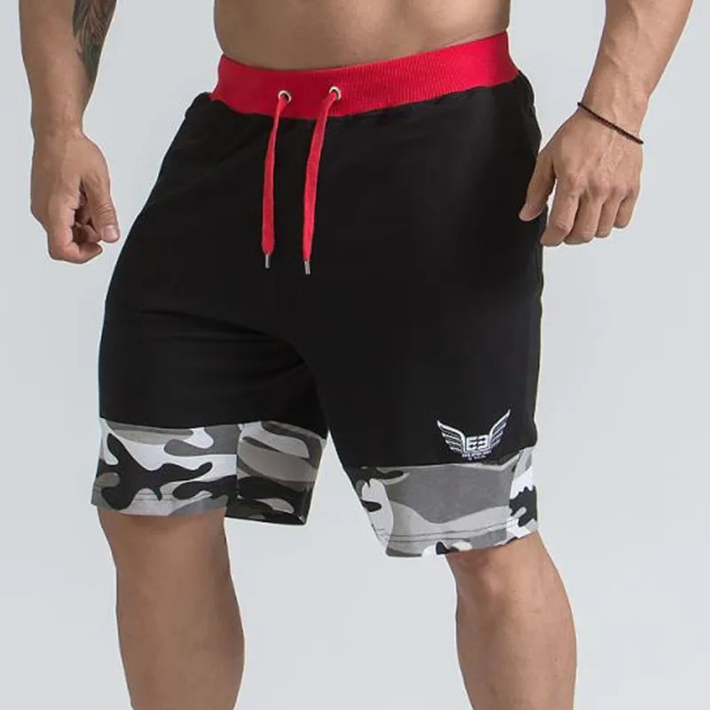 

New Men gym cotton shorts Running jogging outdoor sports Fitness Sweatpants male workout Crossfit clothing Man Brand short pants