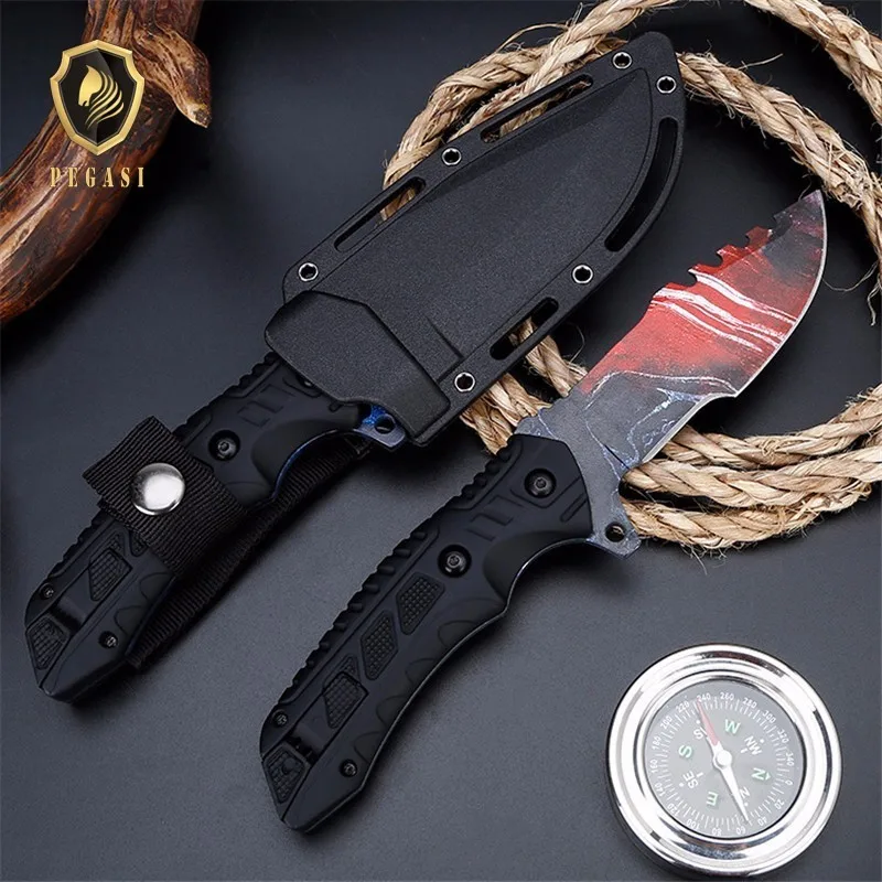 Survival Tactical Fixed Blade Knife Army Hunting Tools High Hardness Straight Knives Tool For Self-defense Cold Steel Camping