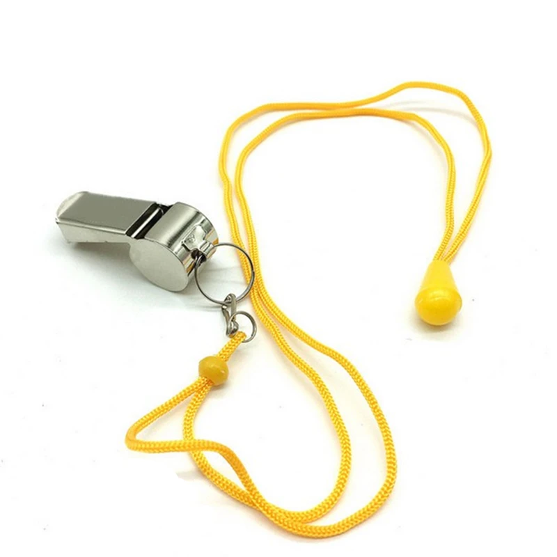 5 pcs Outdoor Emergency Survival Whistle Camping Hiking Safety Rescue First Aid kit Rope Metal