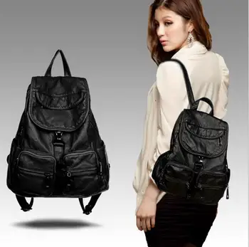 

X-Online 050917 hot sale lady fashion lether backpack female travel bag