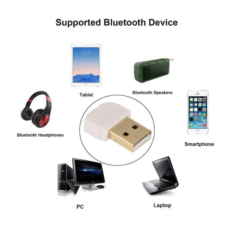 Беспроводной USB Bluetooth 4,0 адаптер Dongle Музыка Звуковой приемник адаптер Bluetooth передатчик для портативных ПК USB беспроводной адаптер
