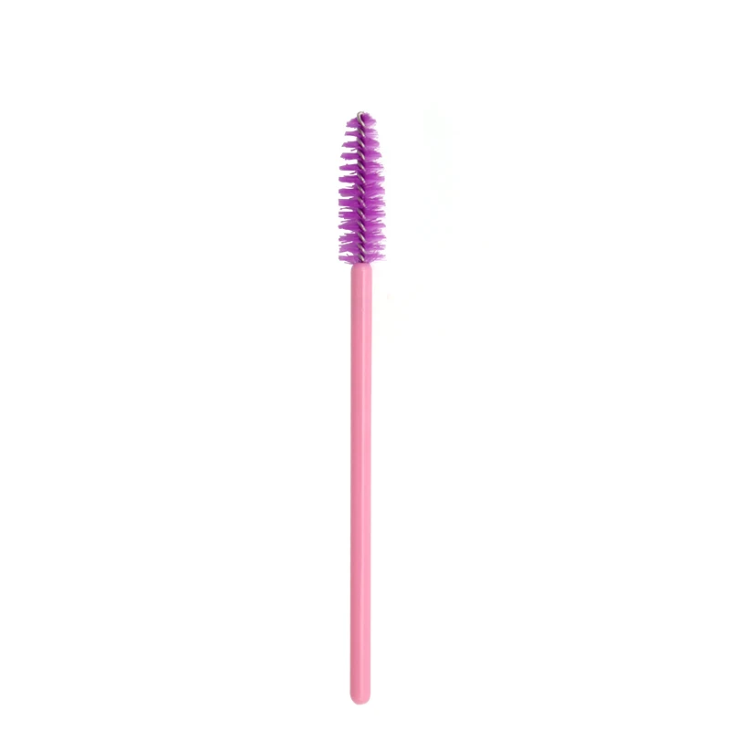 50/100Pcs Eyelash Brushes Makeup Brushes Disposable Mascara Wands Applicator Spoolers Eye Lashes Cosmetic Brush Makeup Tools - Handle Color: 50pcs purple red