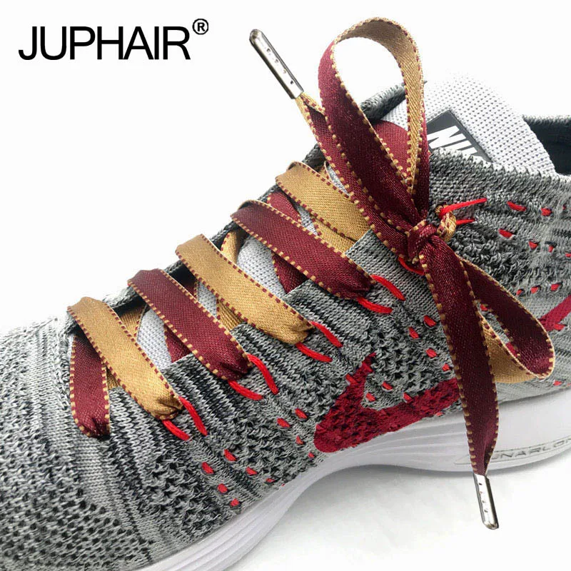 

1 Pair Special Lace Personality Style Lace Reversible Bicolor Laces Shoelace Sports Canvas Shoes Shoelaces High-grade Metal Head