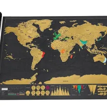 Черная Роскошная Карта со сьемным покрытием, 1 шт., ретро глобус, Карта мира, плакат "Школа", винтажная декоративная 82,5x59,4 см, kk