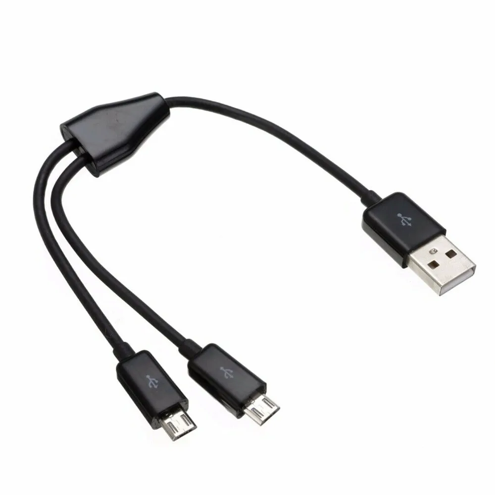 Черный/белый Новый USB 2 0 для Dual Micro Мужской Y сплиттер кабель зарядного устройства 1