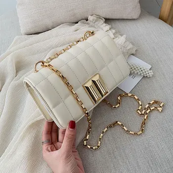

Brand Women Bag 2019 New Female Messenger Bag PU Leather Ladies Small Mini Chain Crossbody Shoulder Bag Chic Party Clutch Black