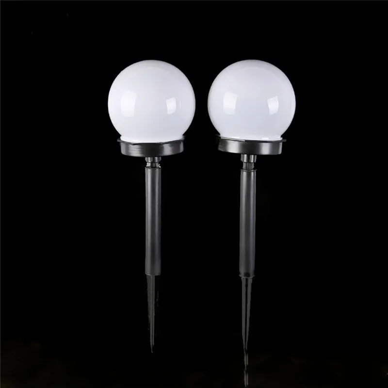 

2Pcs LED Solar Power Outdoor Garden Path Yard Ball Light Lamp Lawn Road Patio CZ reflector spotlight illumination