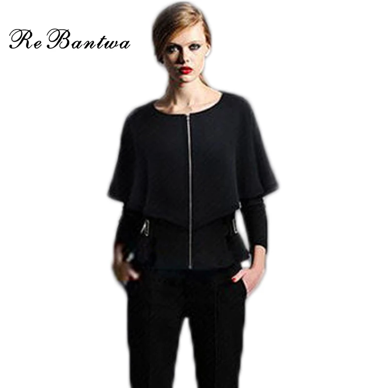 Rebantwa New Shawl Blazer Women Cotton Bat Half Sleeves