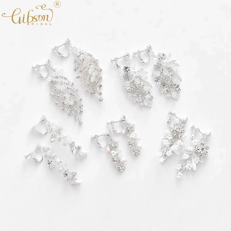

Glinting Bridal Earrings Silver Plated Boho Headpiece Bridesmaid Gift Wedding Party Dress Accessories Jewelry Earrings