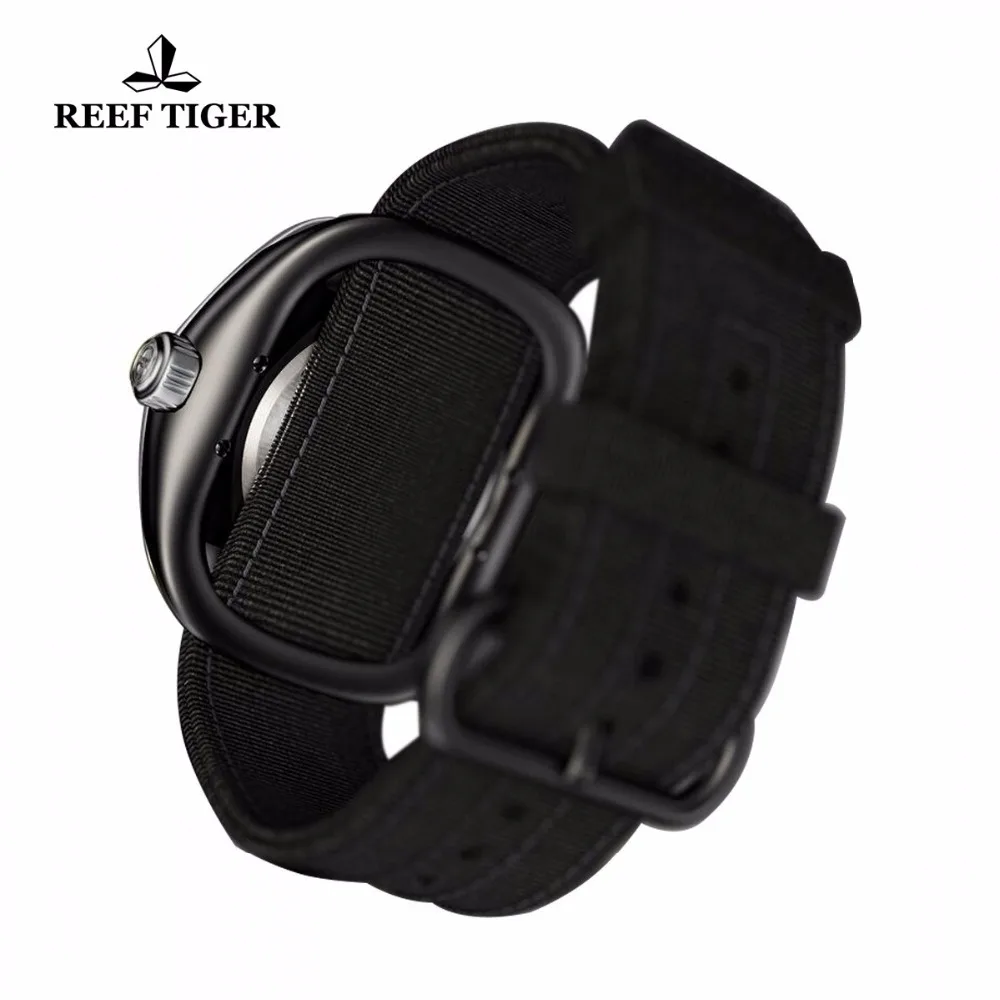 Риф Тигр/RT роскошные часы для ныряния дизайн креативный циферблат супер светящийся нейлон/кожа/резиновый ремешок дизайн часы RGA90S7