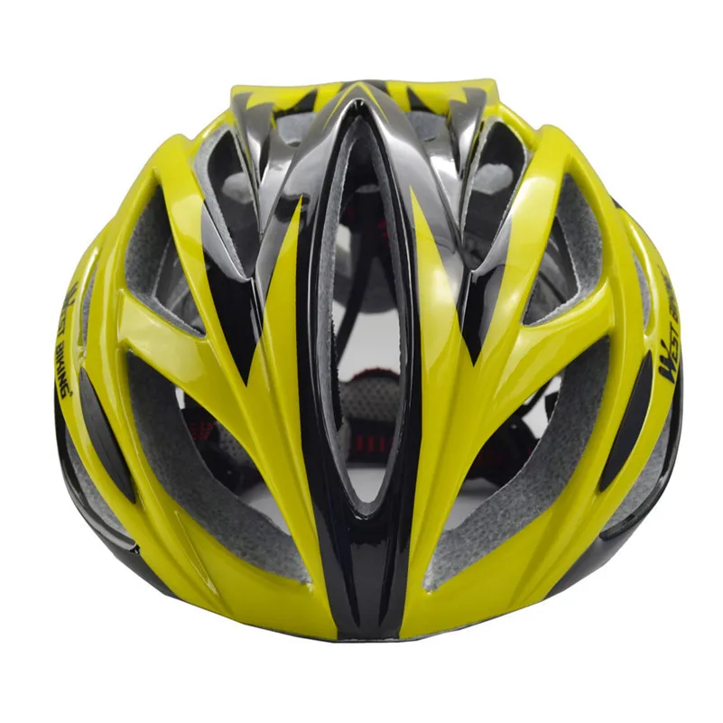 WEST BIKING 21 Air Vents, велосипедные шлемы отверстия наслаждаться велосипедный шлем для езды на велосипеде, MTB гоночный велосипед Capacete углерода EPS Регулируемая Защита шлемы - Цвет: Yellow
