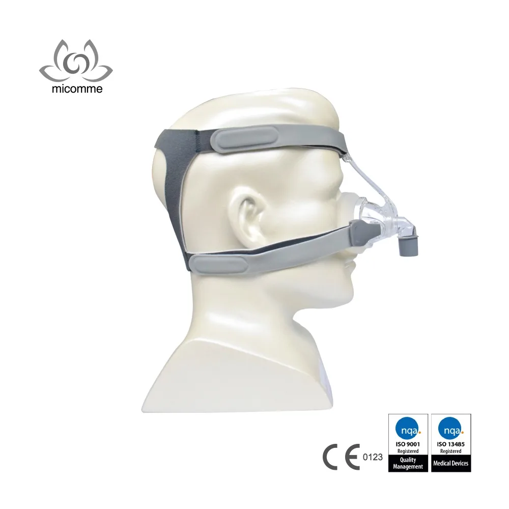 

Sepray CPAP Nasal Mask Nose Mask Silicone Perfect Treatment with Headgear for OSA and COPD Patient