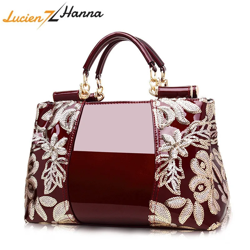 Bags for Women 2019 Embroidery Crossbody Handbag with Sequins Shoulder Bag Evening Bolsa Feminina sac a main | Багаж и сумки