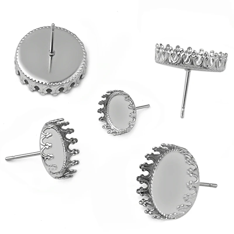 20-pcs-Puro-A-o-Inoxid-vel-DIY-Di-metro-Interno-12MM-15MM-20MM-Crown-Ear