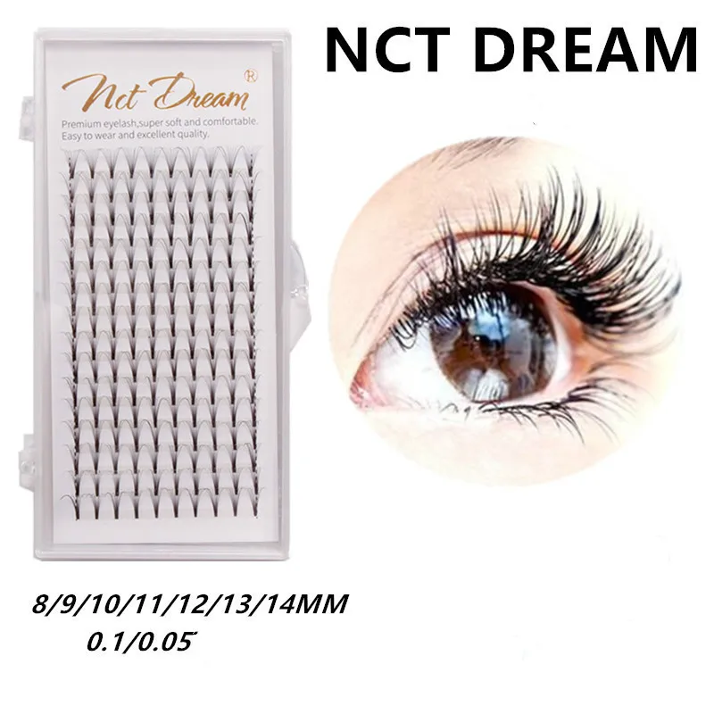 

16 Rows Eyelashes Extensions Double Tip Eyelash Soft Natural Easily Grafting Faux Mink Volume Eye Lashes A Bunch of 10