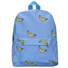 Nouvelle arrivée Coréenne mignon banane imprimé toile sac à bandoulière Vente Chaude de haute qualité Toile Sac À Dos Sac À Dos École Livre