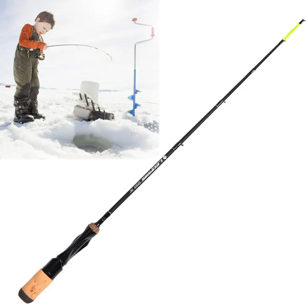 Lightweight Ice Fishing Rods 25inch / 63.5cm One piece Fiberglass Boat