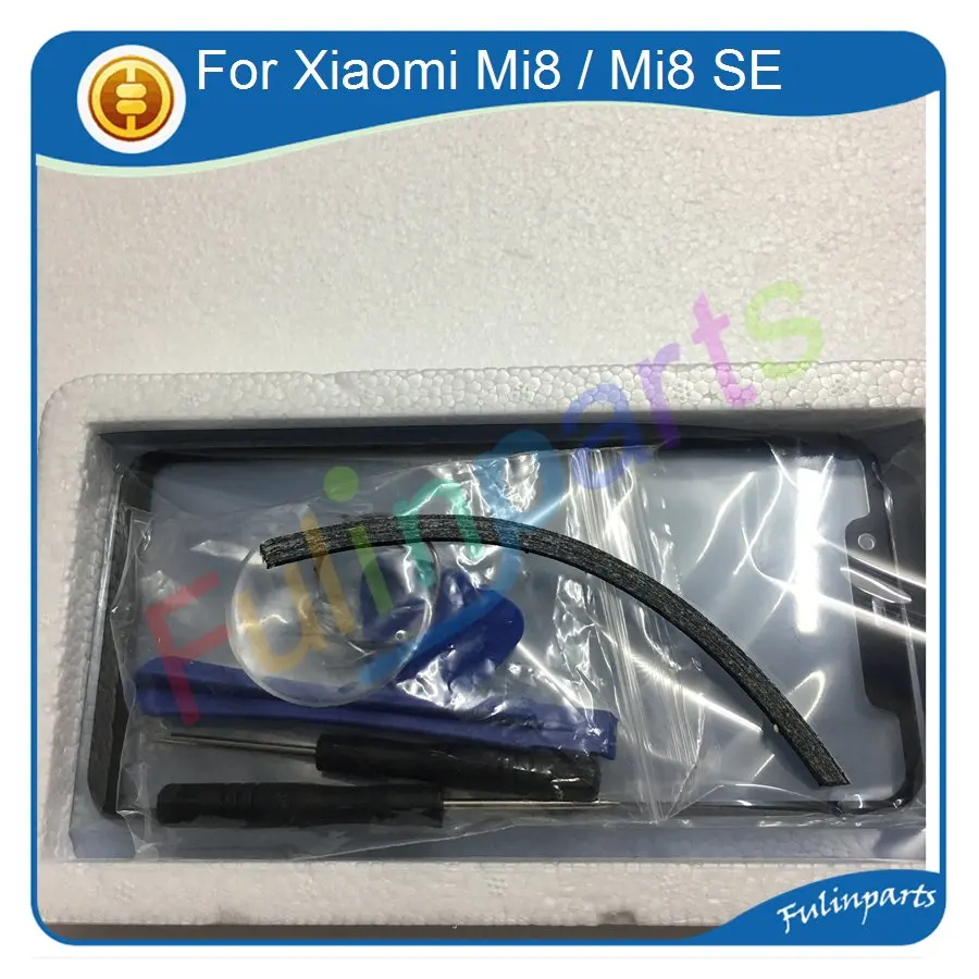 Для Xiao mi 8 mi 8/mi 8 SE передний экран внешнее стекло сенсорная внешняя панель Запчасти для объективов черный с инструментами