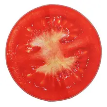 Круглый нескользящий коврик для ног, домашний фруктовый коврик, водопоглощающий грунтовый коврик для гостиной, спальни, ванной комнаты(помидор