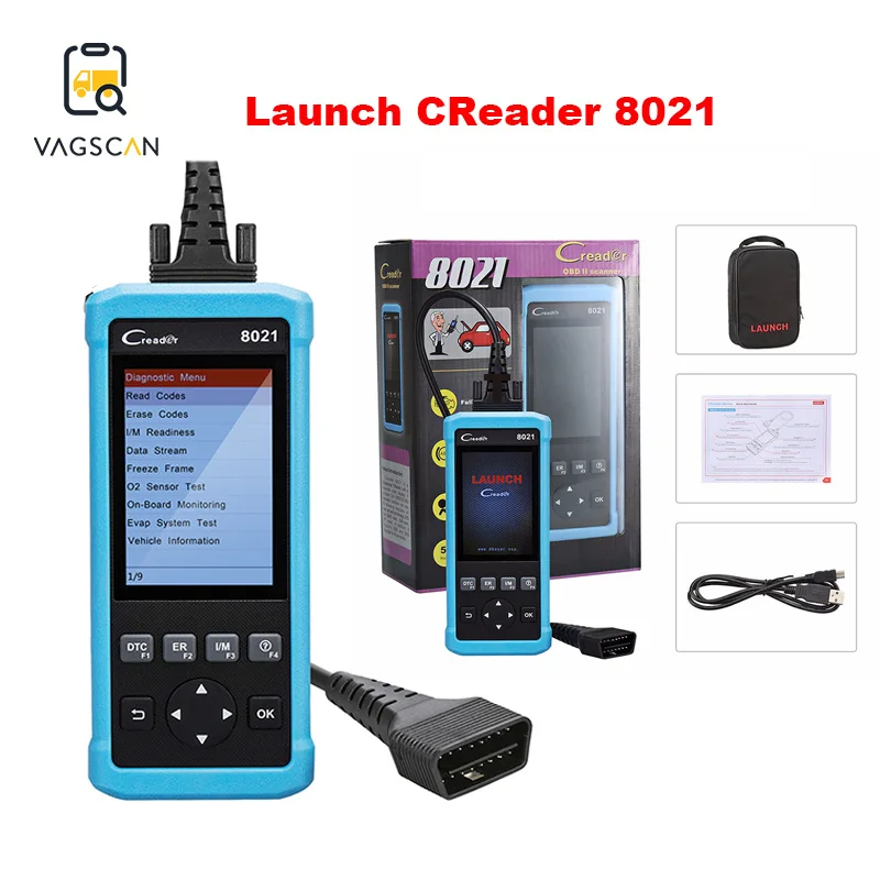 OBD2 CR8021 считыватель кода неисправности автомобиля launch Creader 8021