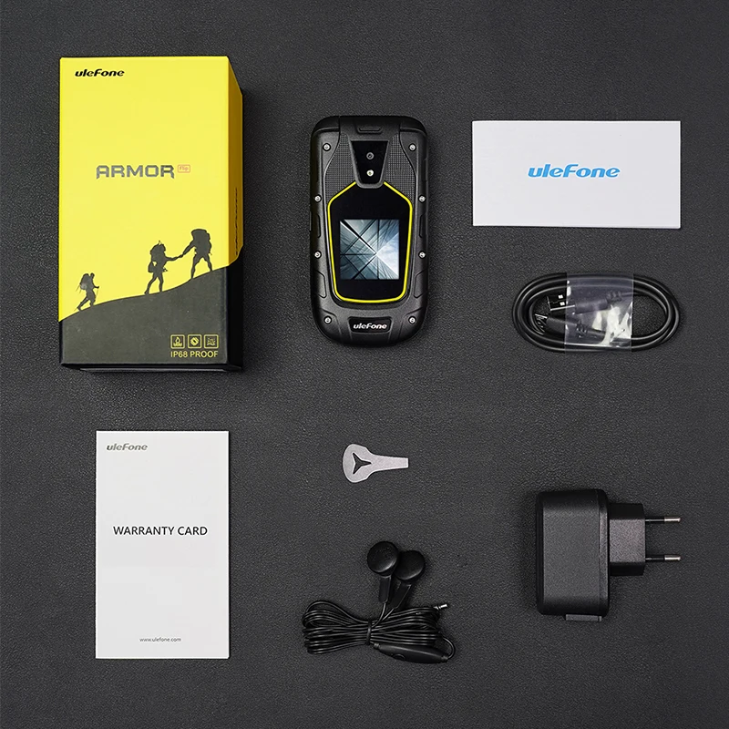 Ulefone Armor раскладной мобильный телефон IP68/IP69K Водонепроницаемый двойной экран 2 4