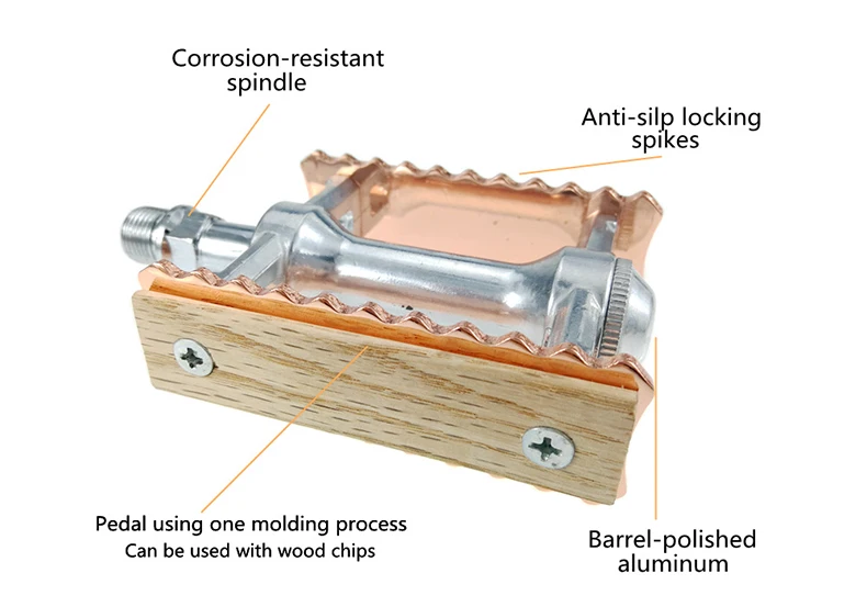 Ретро велосипедные Подшипники педали с фиксированной передачей, сверхлегкие, 396 г, BMX, складные велосипедные педали для упражнений, деревянные, из алюминиевого сплава, городские классические педали