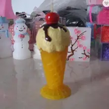 Новинка милый торт, красный конус, свеча свет рекламная свеча новинки