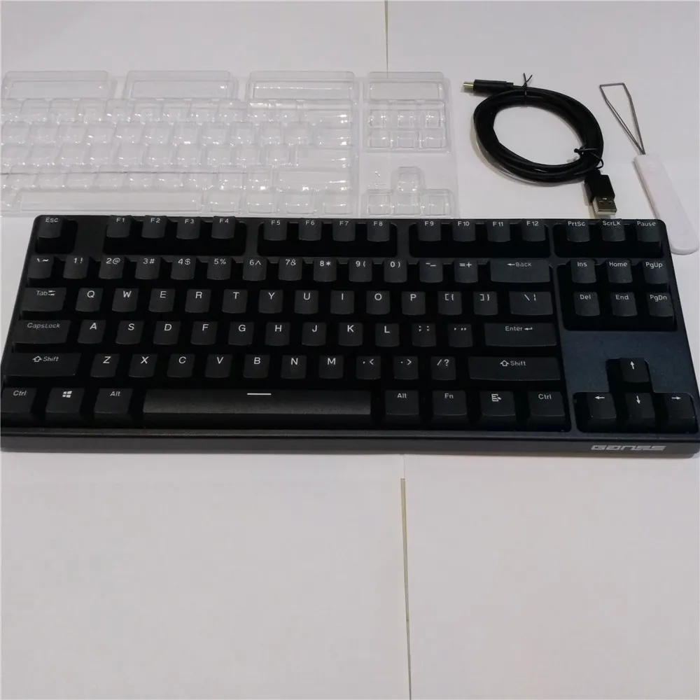 TKL ganss механическая клавиатура 87 клавиш двойная съемка PBT Bluetooth игровая вишня mx