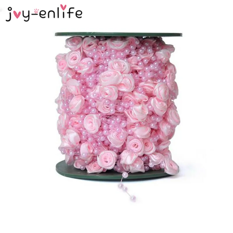 Wedding Decoration 5 Meters Fishing Line Artificial Pearls Beads Chain Garlands Flowers Wedding Party Decoration Supplies