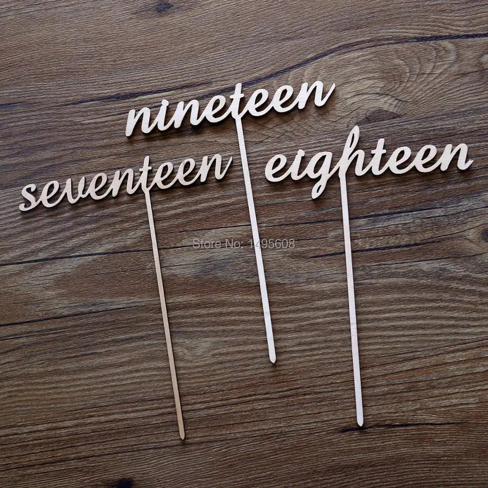 Personalized Rustic Wedding Table Numbers Wooden Wedding Table Number figure card digital seat Decoration
