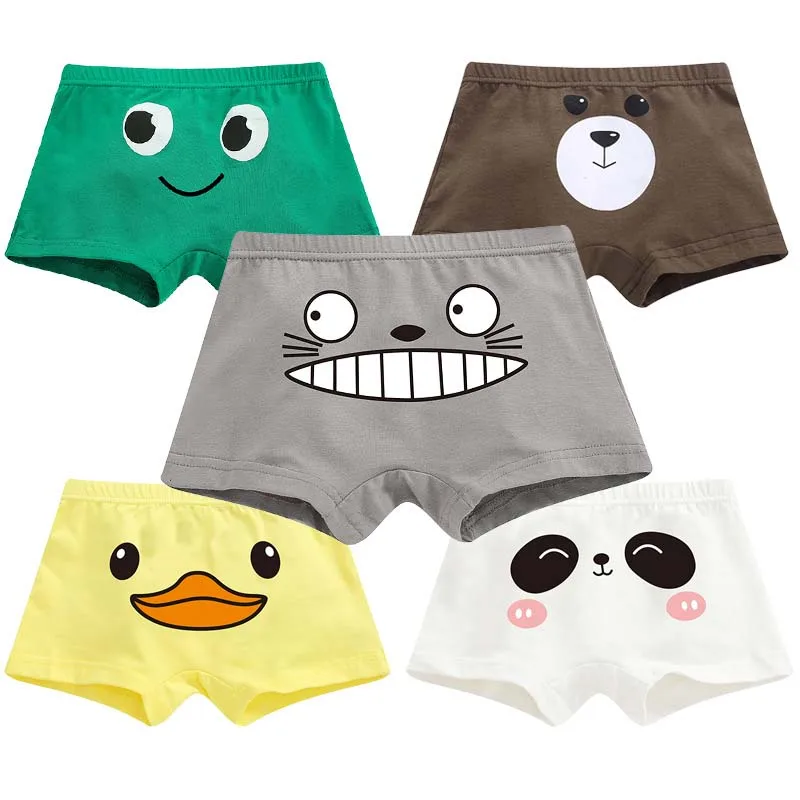 

Cartoon Panties Animals Avatar Print Children Panties Cotton Kid Four corners Underwear Boys and Girls Bottoms Panty