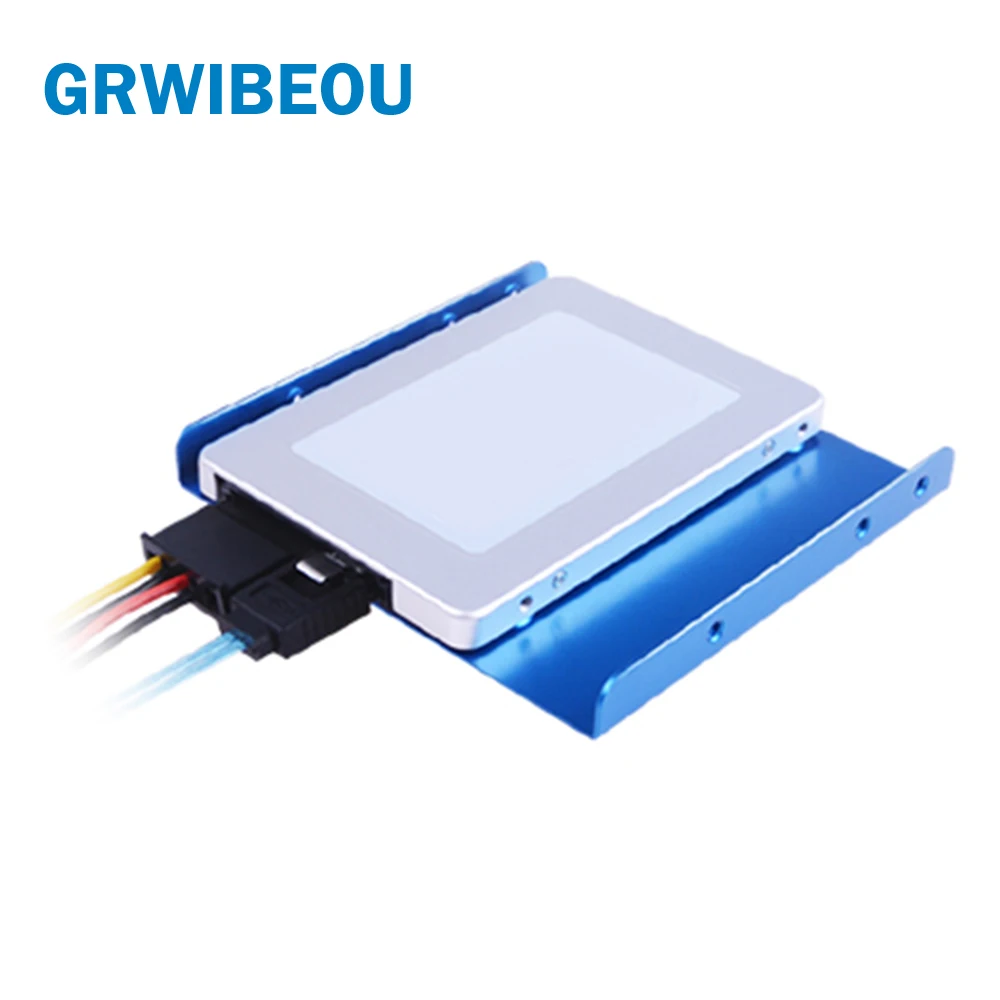 

2.5 to 3.5 Adapter Bracket SSD HDD Notebook Mounting Hard Drive Disk Holder Black Blue
