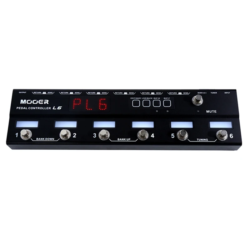 

MOOER PCL6 Pedal Controller L6 Guitar Effects Pedal 6 Channel Loop Switcher