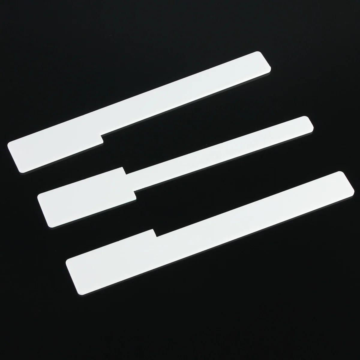 

Zebra 3pcs/lot Simulated Ivory White Organic plastic Piano Key Tops piano keyboard accessories for replacing worn missing keytop