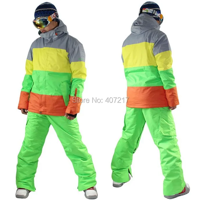 2014 mens ski jacket color matching snowboard jacket skiing jacket for