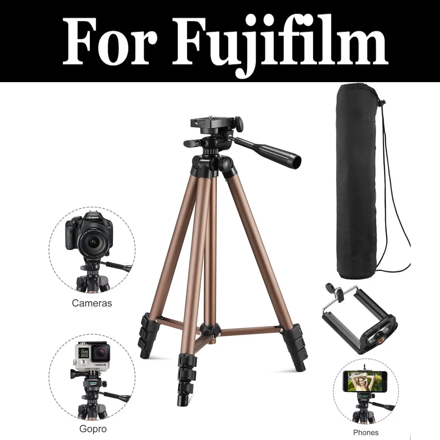 Aluminium Portable Travel Camera Tripod For Fujifilm Xq1 Xq2 X S1 X T1 X T1 Ir X T10 X T100 X T2 X T X T3 X T30 Live Tripods Aliexpress