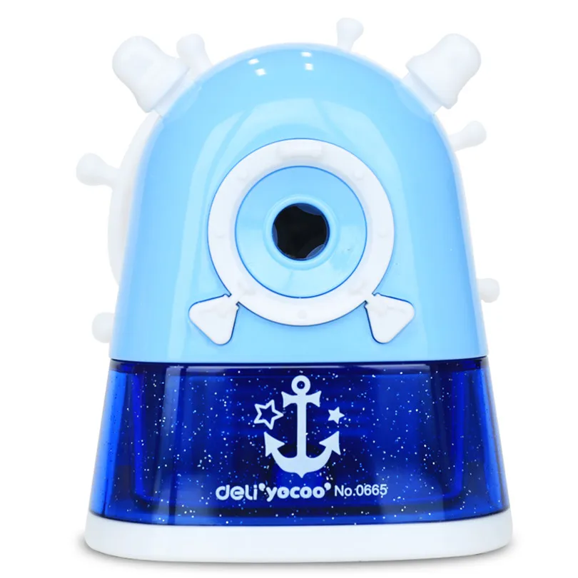 

Deli 0665 Magic Pencil Sharpener machanical school stationery Rudder Sharpener Sweet Hand Roll kids Cute gift Brands