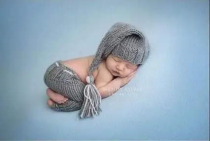 Детская шапка, аксессуары для фотографий новорожденного для маленьких девочек милые наряды для новорожденных милый кардиган Крючковой вязки на костюм, реквизит для фото фон для фотосъемки - Цвет: style 8