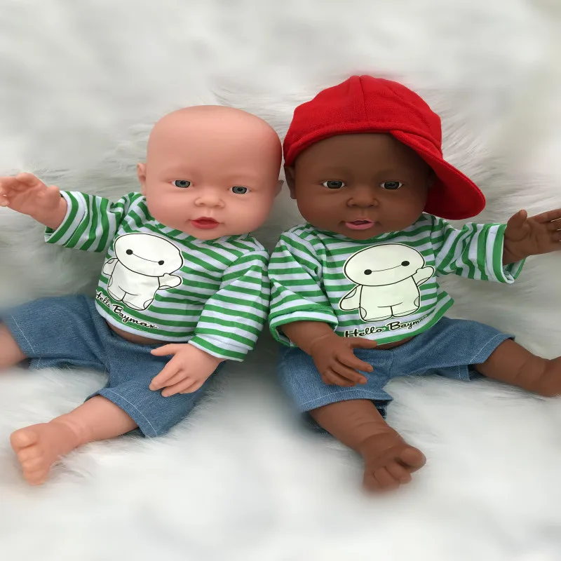 41 см черная Детская кукла Reborn Baby Doll африканские куклы мягкие виниловые