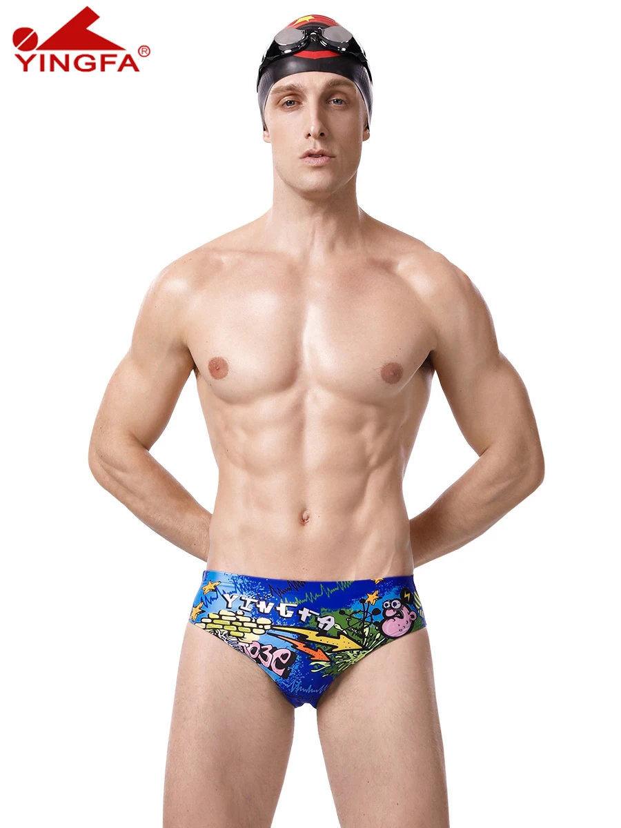 

YINGFA Men's swim trunks quick-drying waterproof swim pants adult children's professional competition training swimming briefs