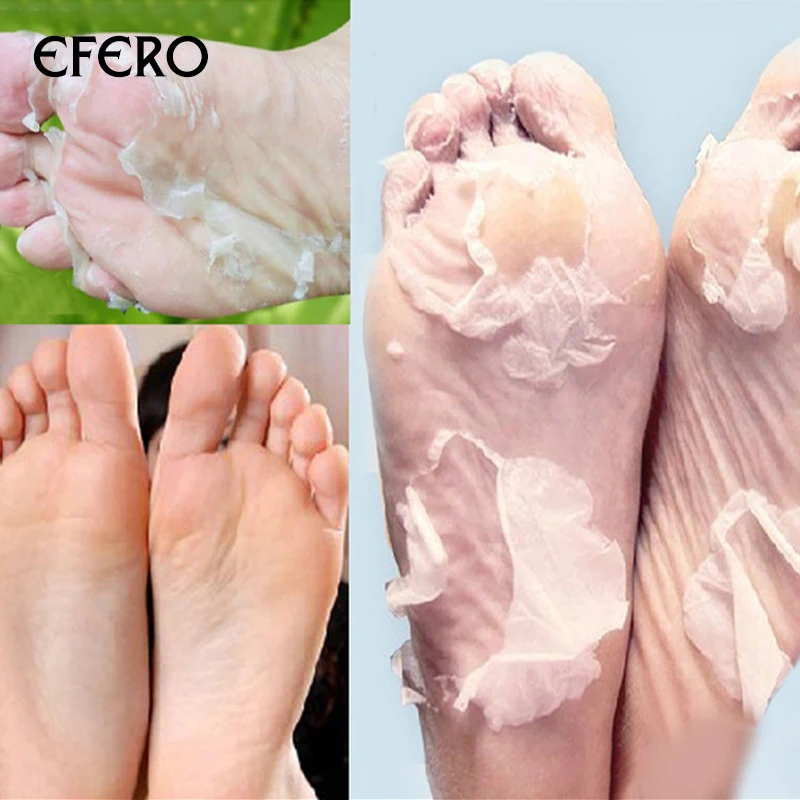 efero 7Pair Exfoliate Foot Peel Mask Foot Patch Cream For Heels Cracks