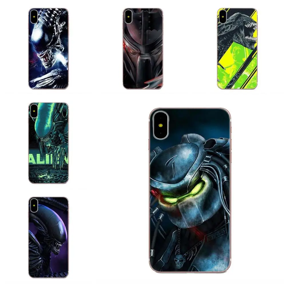 Аниме Alien vs Predator для Samsung Galaxy Note 5 8 9 S3 S4 S5 S6 S7 S8 S9 S10 mini Edge Plus Lite мягкий