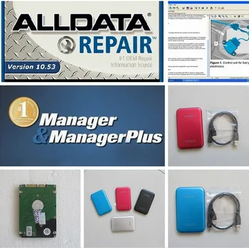 

New 2017 Auto Repair Software Alldata 10.53+ mitchell on demand 5 software 2015 heavy truck new usb hard disk all data 1TB HDD