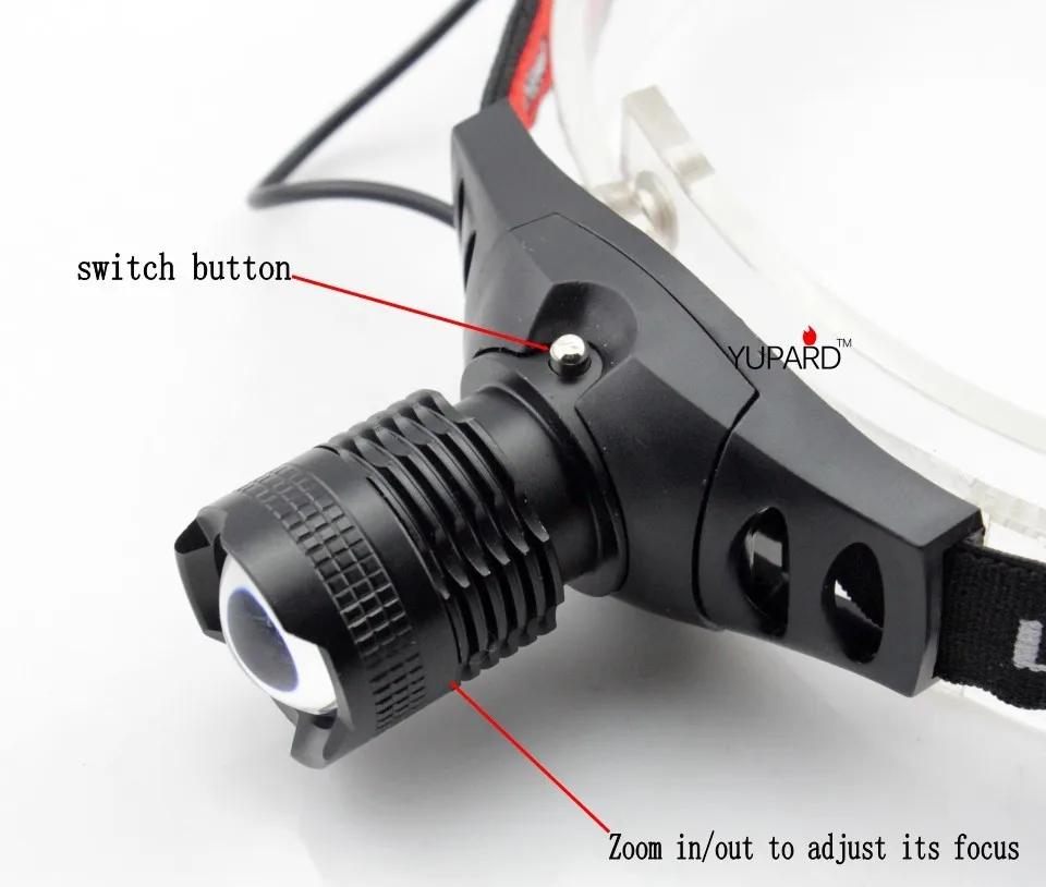 YUPARD яркость Q5 светодиодный налобный фонарь увеличитель пары в из масштабируемой AAA батареи кемпинг фонарь Охота Рыбалка на открытом воздухе Спорт