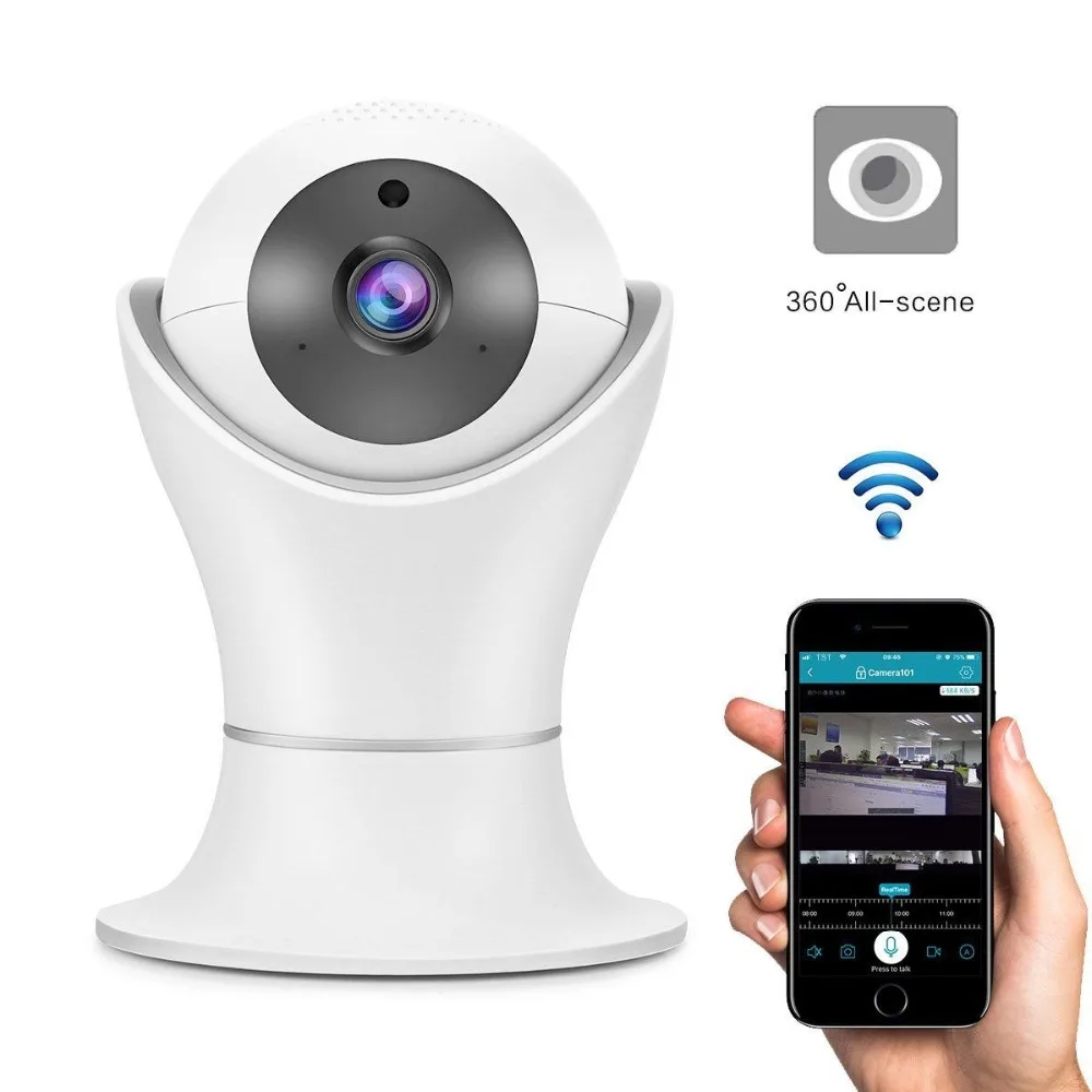 HD Wifi IP Camera 360 Rotation PTZ Wireless Baby Monitor Remote Control Home Security Surveillance Network Camera HD Wifi IP Camera 360 Rotation PTZ Wireless Baby Monitor Remote Control Home Security Surveillance Network Camera