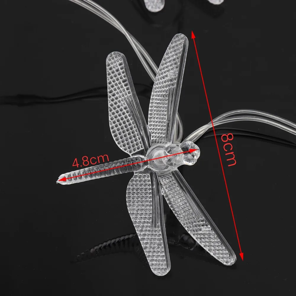 Рождественский Светильник Стрекоза светодиодный Сказочный светильник s 10 светодиодный s для рождественские вечерние украшения гирлянды USB или на батарейках IQ