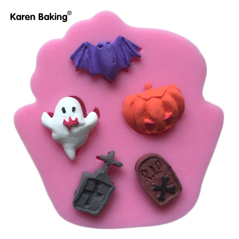 Halloween Spoof Shape Silicone Mold Cake Decorating Fondant Cake