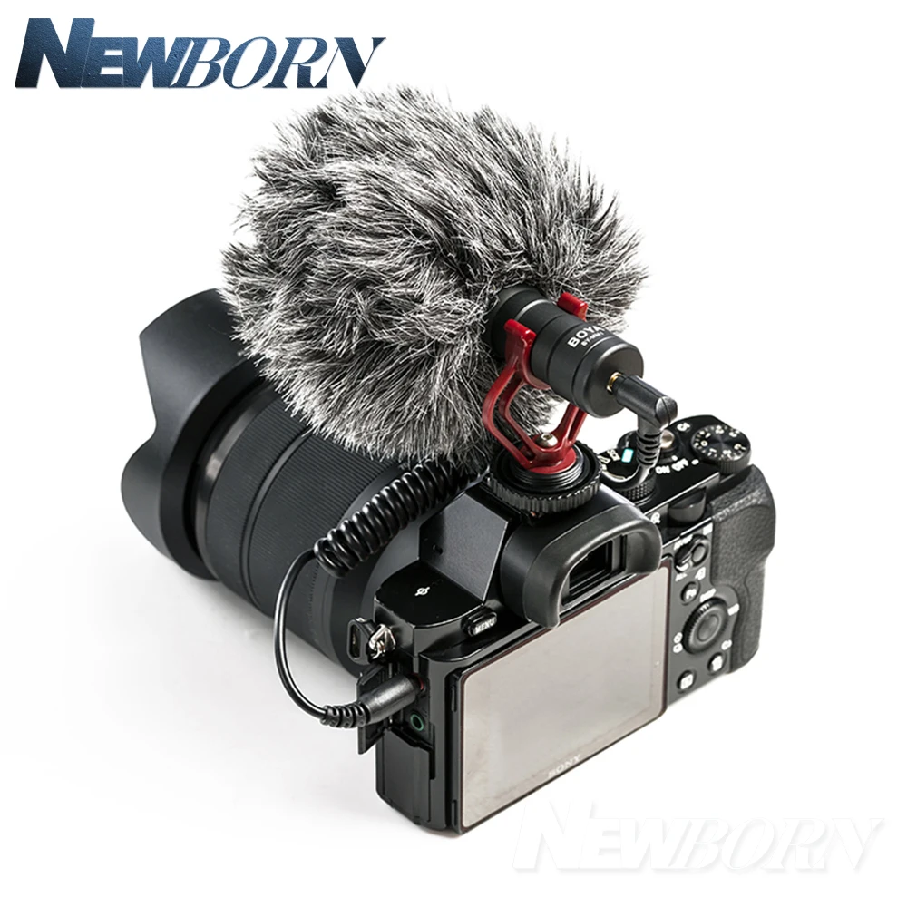 Компактный видеомикрофон BOYA с камерой для записи видео на Youtube iPhone Nikon Canon DSLR Smooth Q